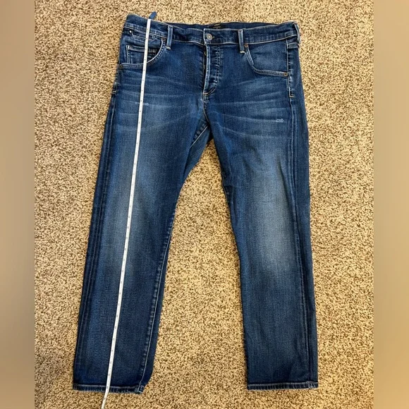 Citizens of Humanity Emerson Slim Boyfriend dark blue distressed jeans size 30 - Picture 11 of 15